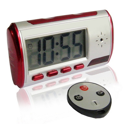 Clock hidden camera (motion activated)